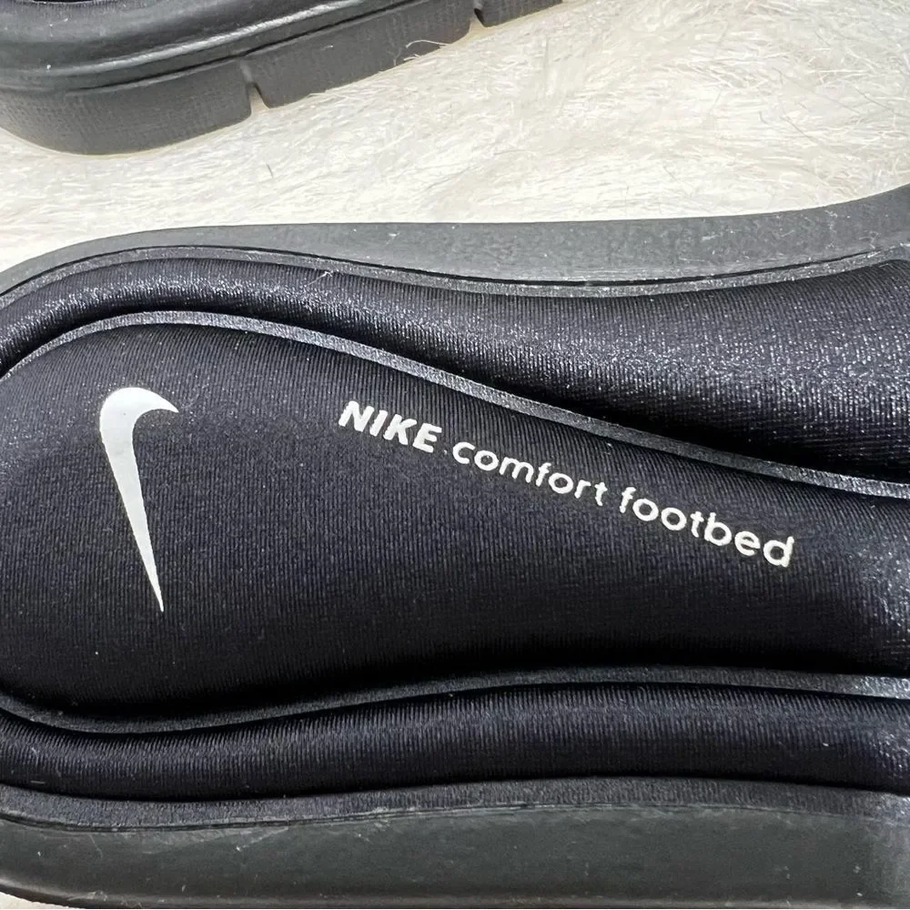 Nike Comfort Slide Memory Foam Black Women's Slide/Flip Flop/Sandal -- 11 - Picture 8 of 12